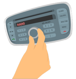 Making adjustments to the radio, air conditioning or other controls.